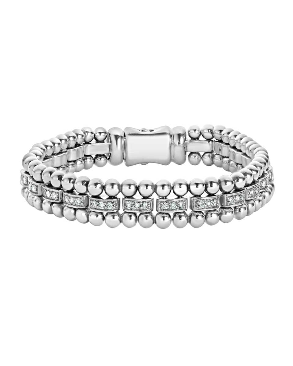 Caviar Spark Diamond Link Bracelet